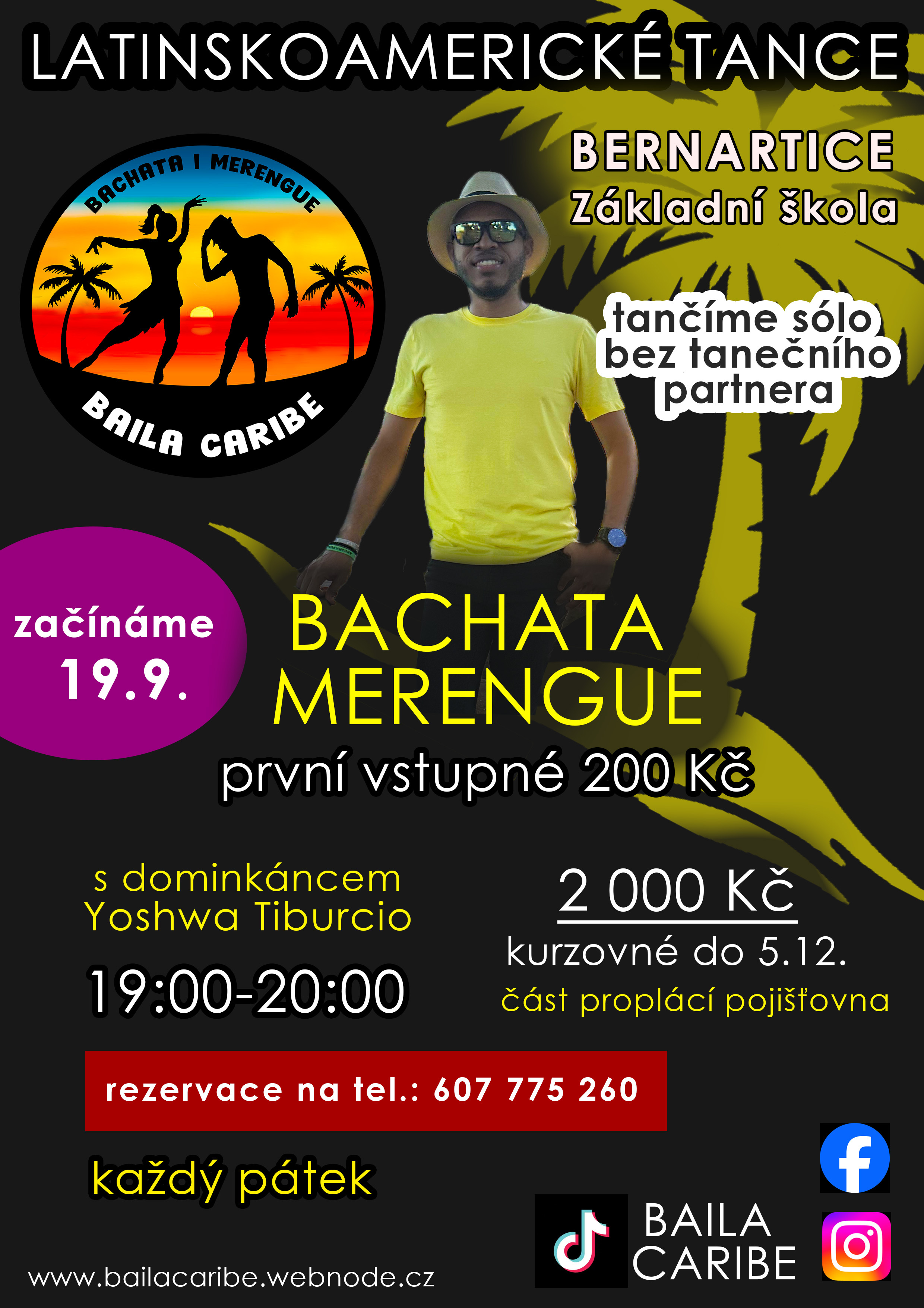 LATINSKOAMERICKÉ TANCE BAILA CARIBE