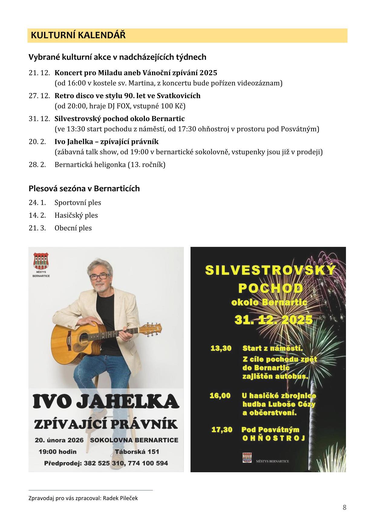 Bernartický zpravodaj č.4/2025