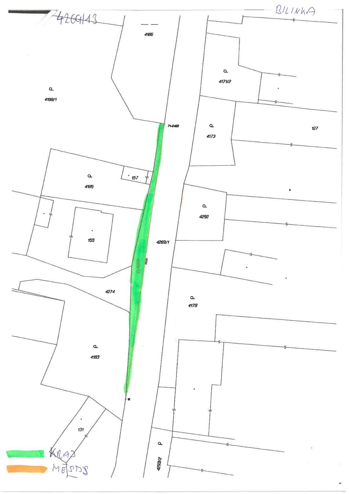 Městys Bernartice oznamuje záměr směny pozemků