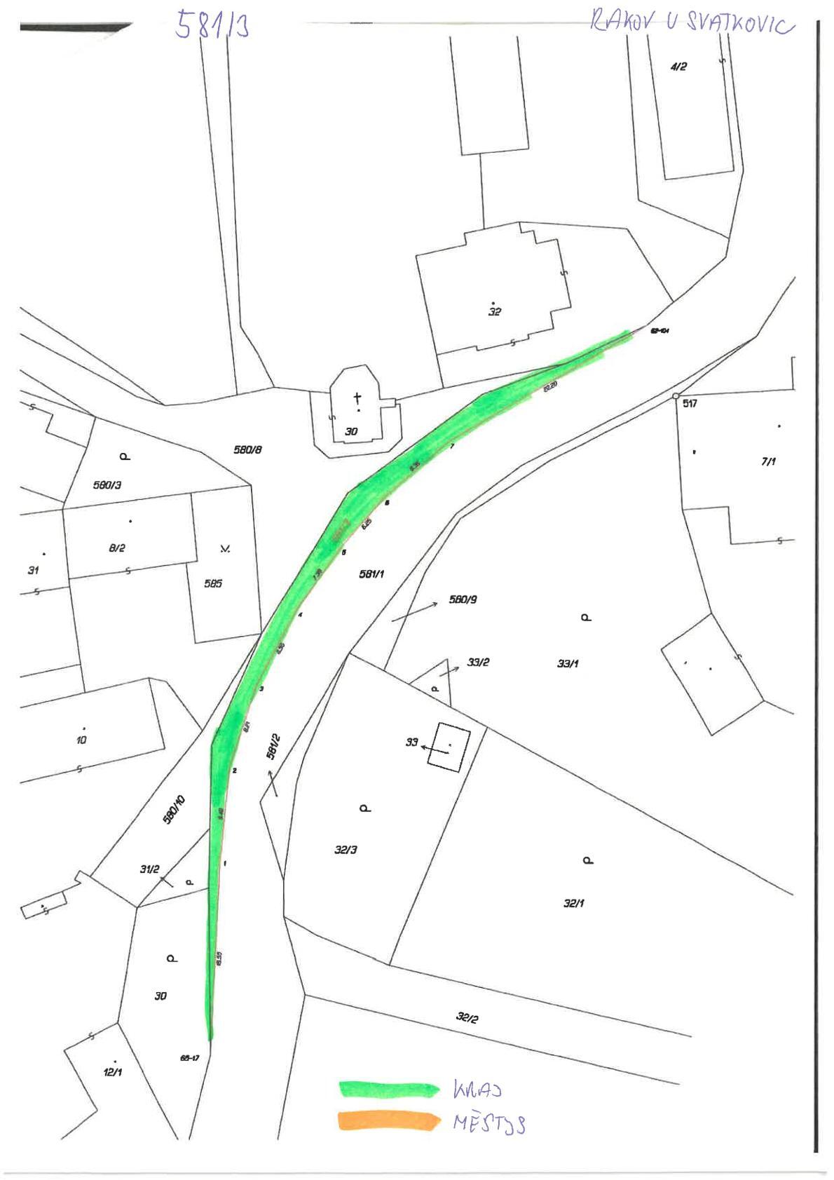 Městys Bernartice oznamuje záměr směny pozemků