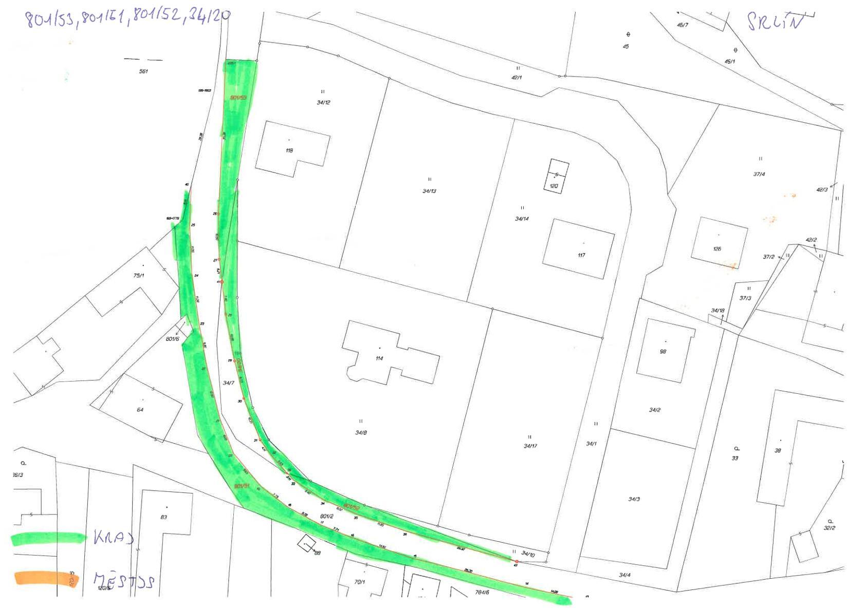 Městys Bernartice oznamuje záměr směny pozemků