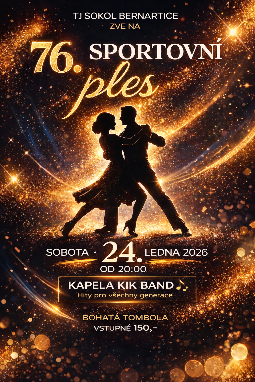 TJ Sokol Bernartice zve na 76. SPORTOVNÍ PLES