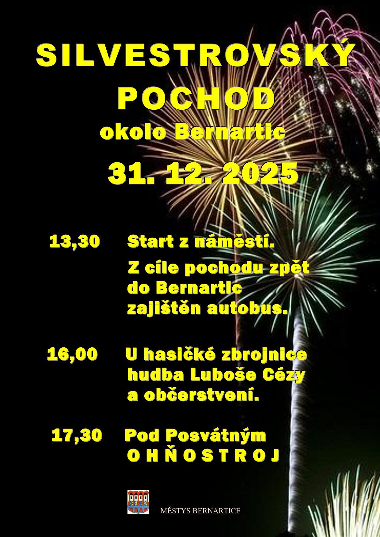 Pozvánka na "Silvestrovský pochod okolo Bernartic"